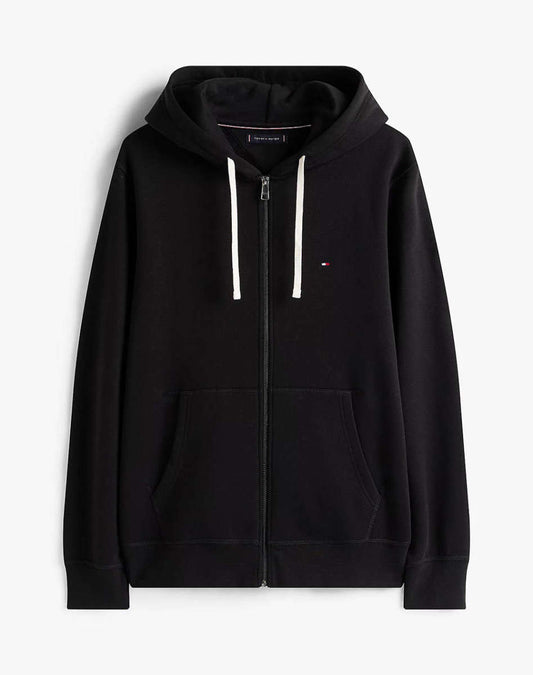 Tommy Hilfiger Essential Black Fleece Zip Through