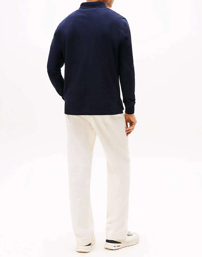 Tommy Hilfiger 1985 Regular LS Navy Polo Shirt