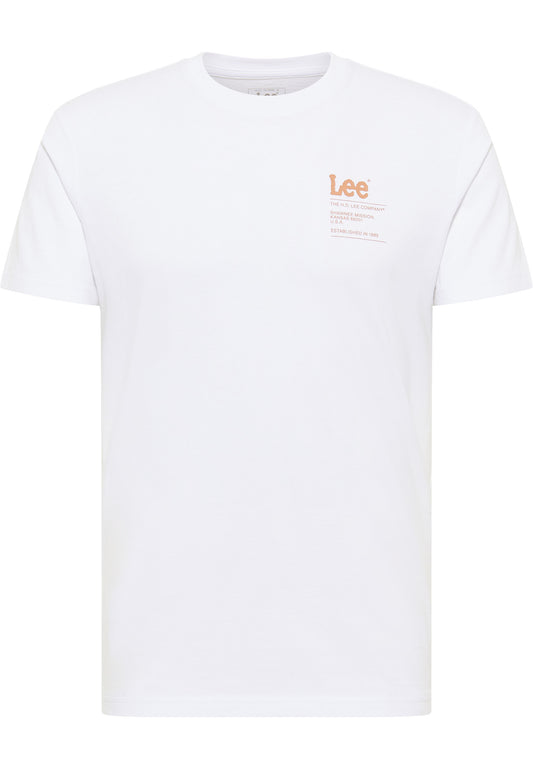 Lee Small Logo Tee Bright White Shirt