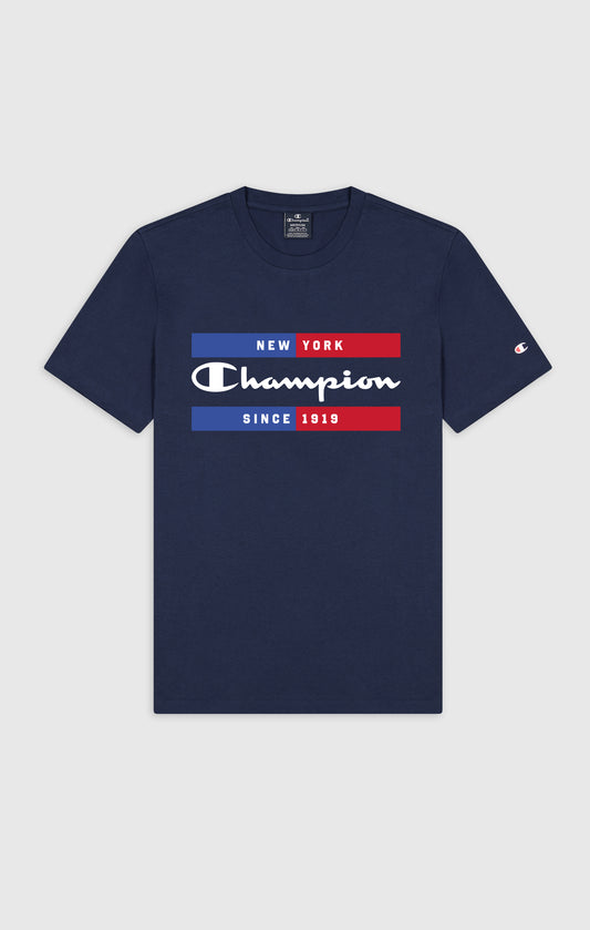 Champion Graphic Shop Authentic Blue Crewneck T-Shirt