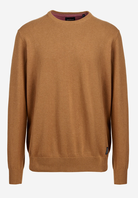 Funky Buddha Essential Βαμβακερό Brown Sugar Mel Πουλόβερ