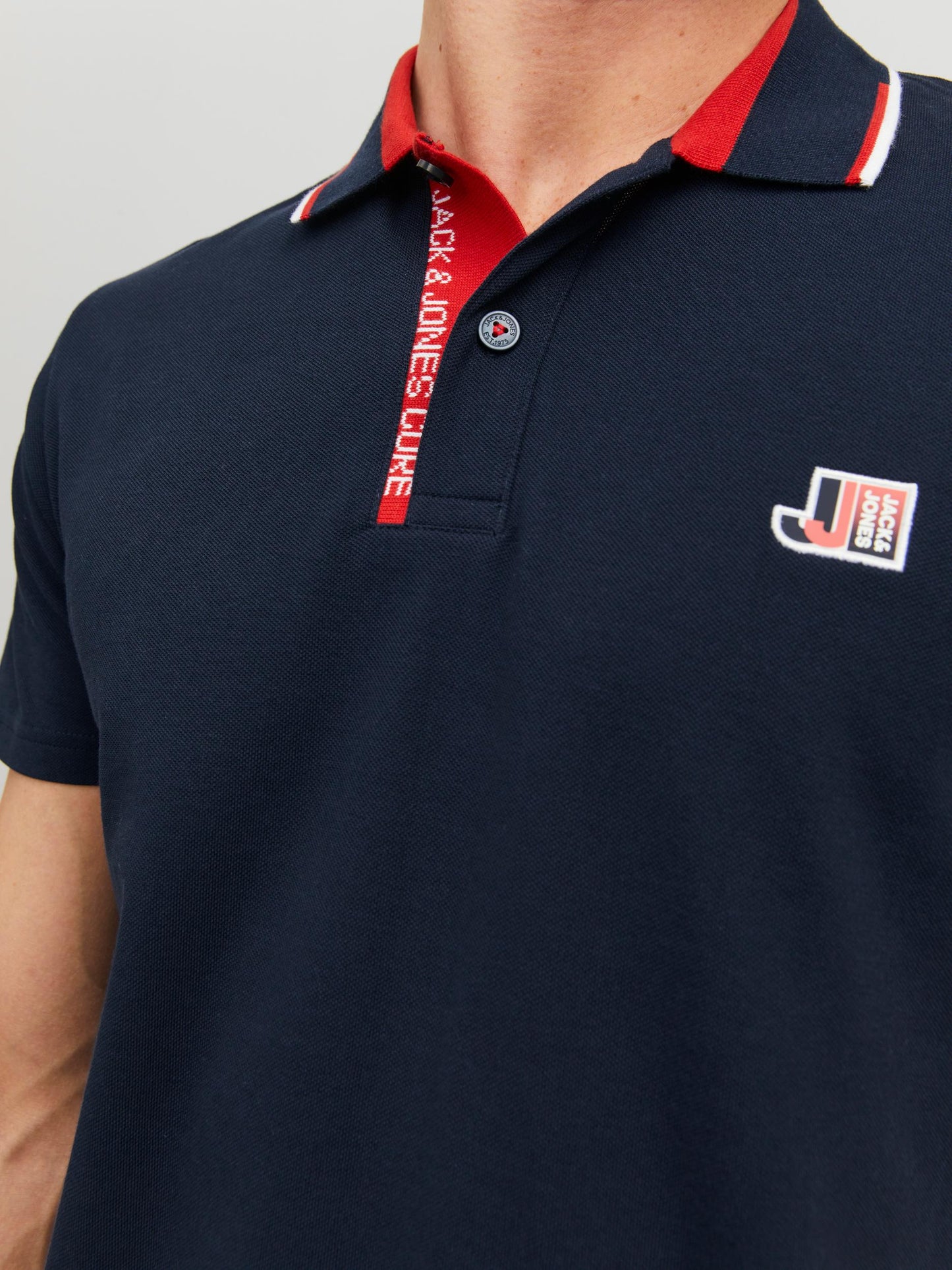 Jack&Jones JCOLOGAN Navy Polo T-Shirt