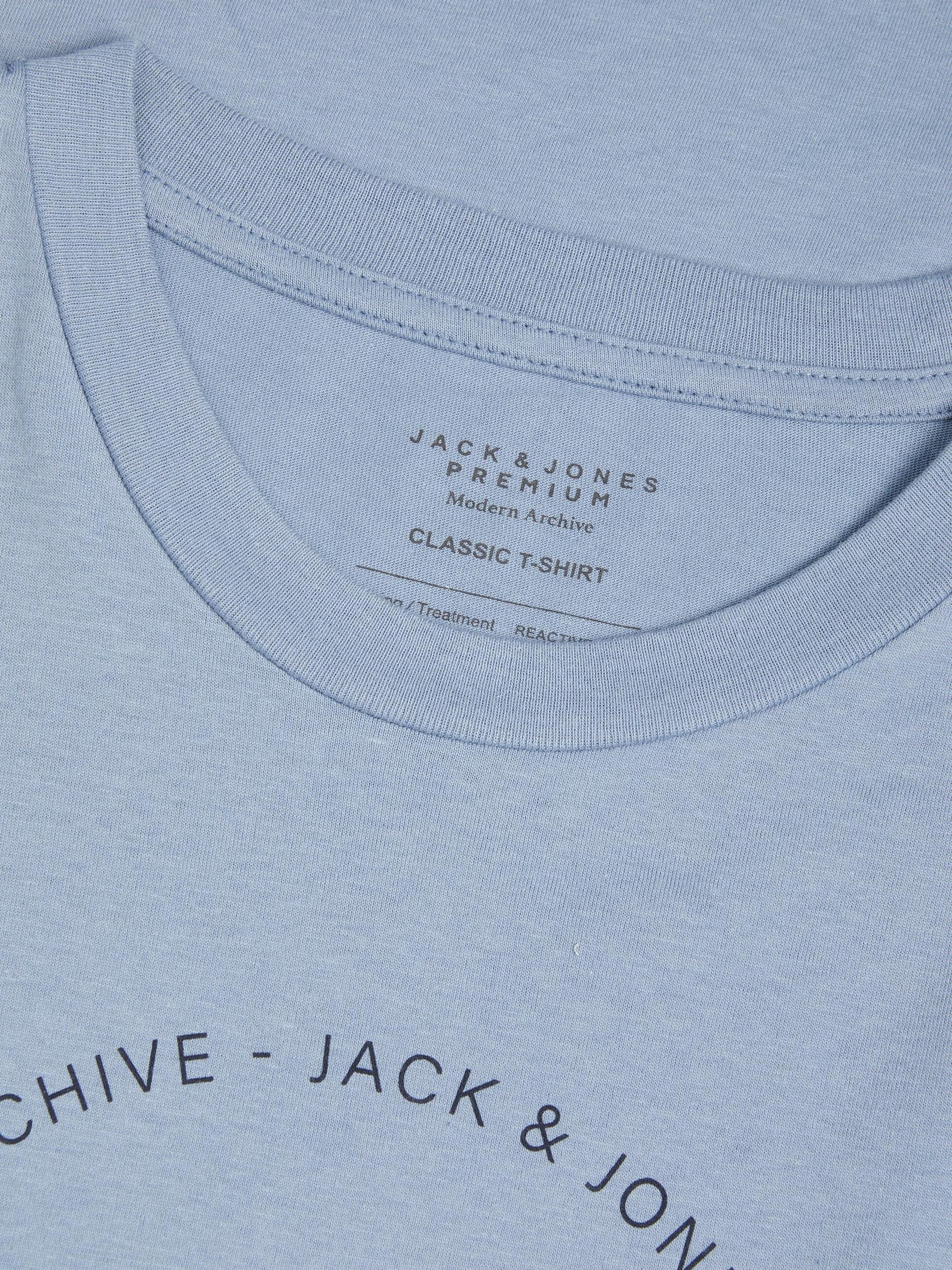 Jack&Jones JPRBLUFLAKE Light Blue Crewneck T-Shirt